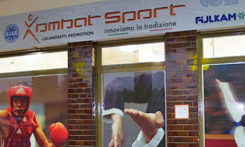 Sala ring e tatami Kombat Sport Moncalieri